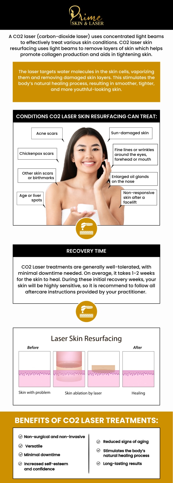 Common questions asked by clients: What is DEKA SmartXide CO2 laser resurfacing, and how does it work? Who is a good candidate for DEKA SmartXide CO2 laser resurfacing? What skin issues can DEKA SmartXide CO2 laser treat? Is DEKA SmartXide CO2 laser resurfacing safe?
The CO2 laser by Deka SmartXide Pro offers a light treatment called Smartlase, designed to rejuvenate skin with minimal downtime. This treatment effectively targets fine lines, sun damage, and acne scars. Our team at Prime Skin & Laser is dedicated to delivering personalized care to help you achieve smoother, healthier skin. For more information, contact us or schedule an appointment online. We are conveniently located at 5748 N Canton Center Rd, Canton Township, MI 48187. We serve clients from Canton MI, Westland MI, Plymouth MI, Wayne MI, Superior Charter Twp MI, Frain Lake MI, Romulus MI, Belleville MI, Ypsilanti MI, Van Buren Charter Township MI and surrounding areas.